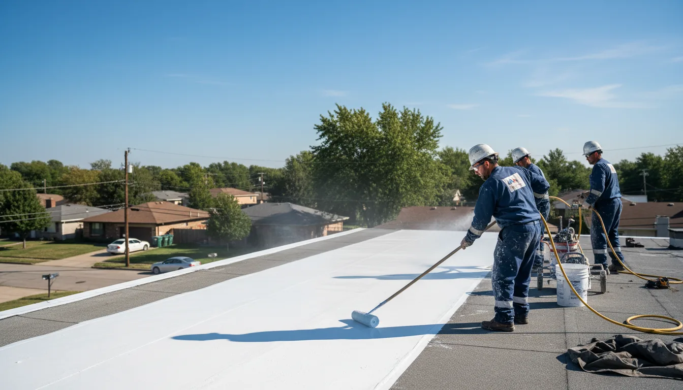 Commercial roof coating in Pekin, IN near me